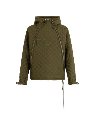 Moschino Man Jacket Military Green Size 44 Polyester