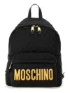 Moschino Quilted Logo Backpack