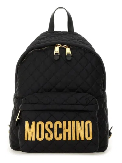 Moschino Quilted Logo" Backpack