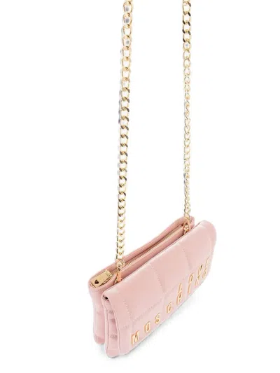 Moschino Quilted Logo Shoulder Bag