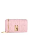 MOSCHINO QUILTED M LEATHER CROSSBODY BAG