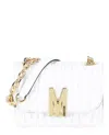 MOSCHINO QUILTED M LEATHER CROSSBODY BAG