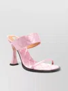 Moschino Quilted Open Toe Slip-on Mules