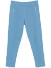 Moschino Elastic Waist Casual Pants In Blue
