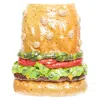 Moschino Rare  Jeremy Scott Diner Group Duchesse Sequins Hamburger Skirt In Orange