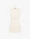 Moschino Sleeveless Mini Day Dress In White