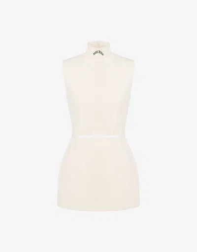 MOSCHINO RAW COTTON CANVAS DRESS