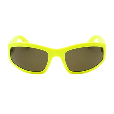 Moschino Rectangle Full Rim Sunglasses In White