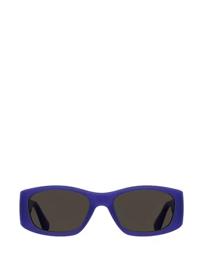 Moschino Rectangle-frame Sunglasses In Blue