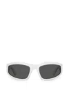 Moschino Rectangle-frame Sunglasses In White