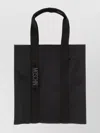 Moschino Rectangular Tote Bag Top Handles In Black