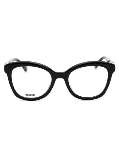 Moschino Rectangular Women's Eyeglasses In Black