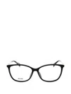 Moschino Rectangular-frame Glasses In Black