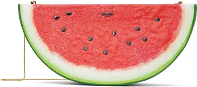 Moschino Red & Green Watermelon Bag In 50a