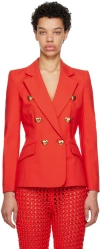 Moschino Cotton Jacket In A0130 Red