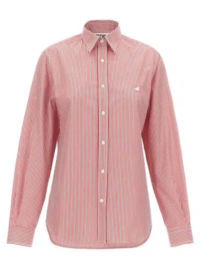 MOSCHINO RED OCA EMBROIDERED SHIRT