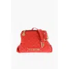 Moschino Love Quilted Faux Leather Shoulder Bag