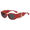 Moschino Red Resin Sunglasses In Red