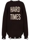 Moschino Refined Wool-cashmere Blend Sweater With Classic Knit Texture In Black