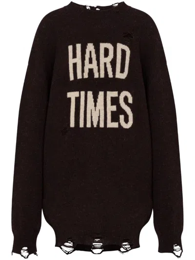 MOSCHINO REFINED WOOL-CASHMERE BLEND SWEATER WITH CLASSIC KNIT TEXTURE
