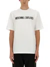 Moschino Upside Down Logo T-shirt In White