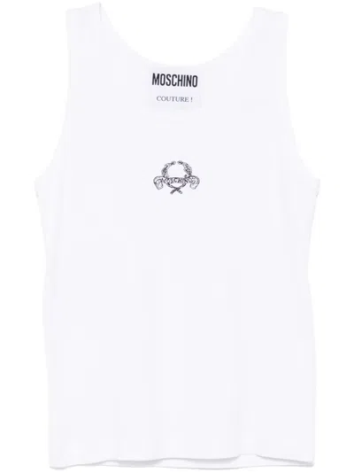 MOSCHINO RELAXED FIT CREW NECK VEST