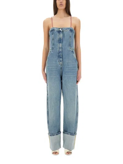 Moschino Relaxed Fit Denim Suit In Blue
