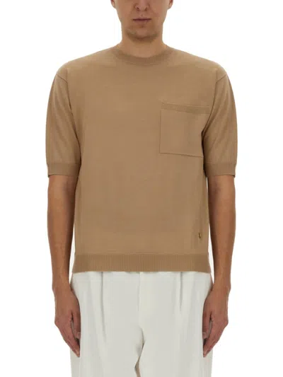 Moschino Relaxed Fit Wool And Silk Short-sleeved Sweater