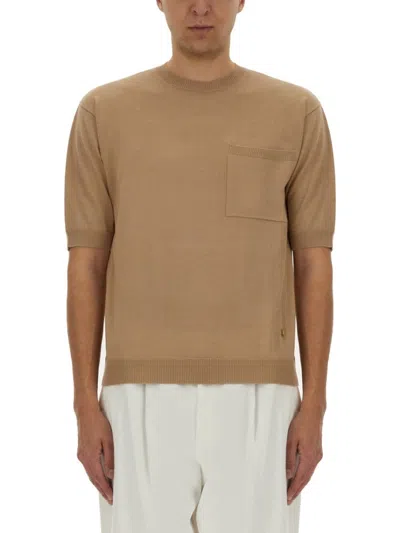 Moschino Relaxed Fit Wool And Silk Short-sleeved Sweater