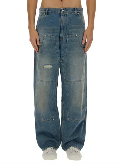 MOSCHINO RELAXED HIGH-WAIST WIDE-LEG JEANS
