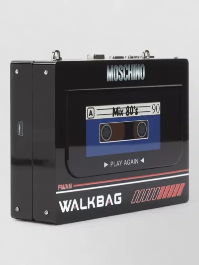 Moschino Retro Walkman Style Chain Handle Clutch In Multi