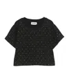 Moschino T-shirt Mit Strass In Black
