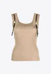 Moschino Rib-knit Tank Top