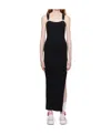 Moschino Rib Knitted Dress In Black