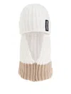 Moschino Ribbed-knit Balaclava In Neutral