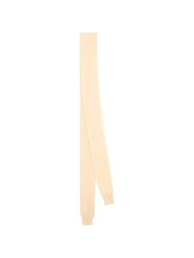 Moschino Ribbed-cuff Scarf In Neutral