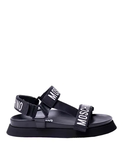 MOSCHINO SANDALIAS - NEGRO