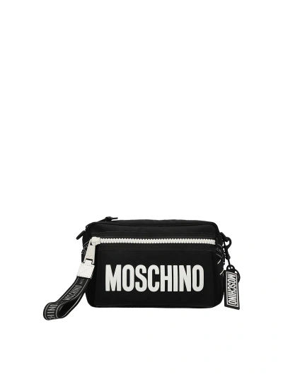 Moschino Logo Belt Bag In Red