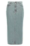 Moschino Women Rivets Denim Skirt