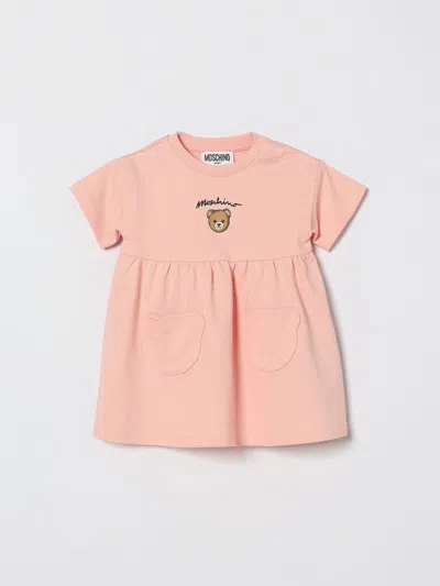 Moschino Babies' ロンパース  ボーイ カラー ブラッシュピンク In Neutral