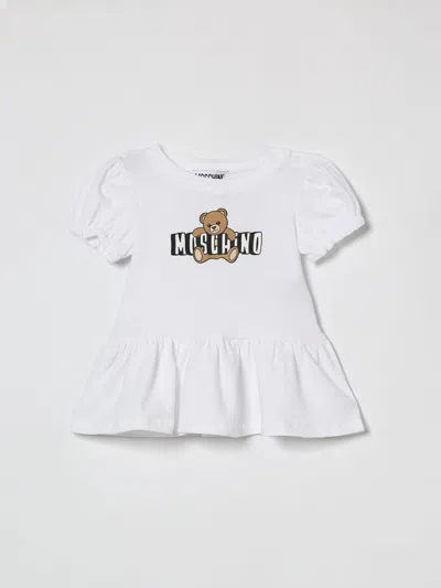 Moschino Babies' Romper Kids  In White