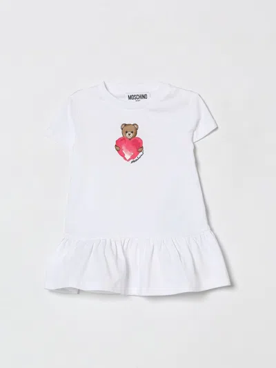 Moschino Babies' Romper Kids  In White