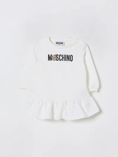 Moschino Babies' Romper  Kids Color Blue In White