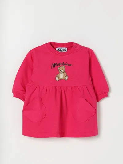MOSCHINO ROMPER MOSCHINO KIDS COLOR PINK,H28403010
