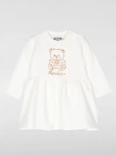 Moschino Romper  Kids Color White In Weiss