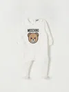 Moschino Babies' Romper  Kids Color Yellow Cream In White
