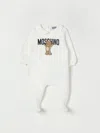 Moschino Babies' Romper  Kids Color Yellow Cream In White