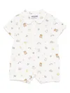 Moschino Romper With Gift Box In White