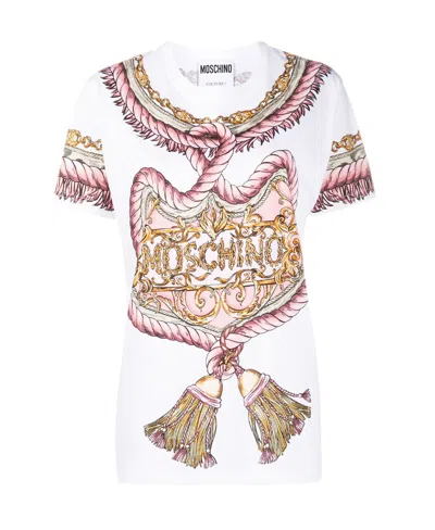Moschino Rope Printed T-shirt In White