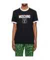 Moschino Black Double Smiley T-shirt In Black